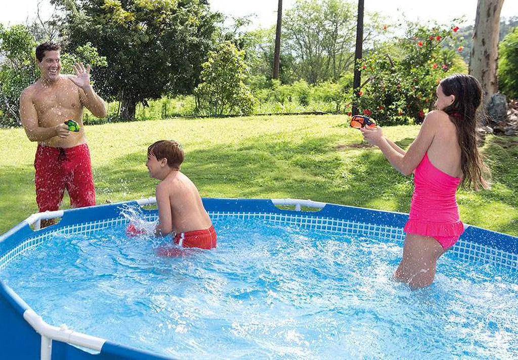 Frame Filter Vacuum Pool 10ft x with Pump Intex Kokido B-VAC Metal 30in Swimming