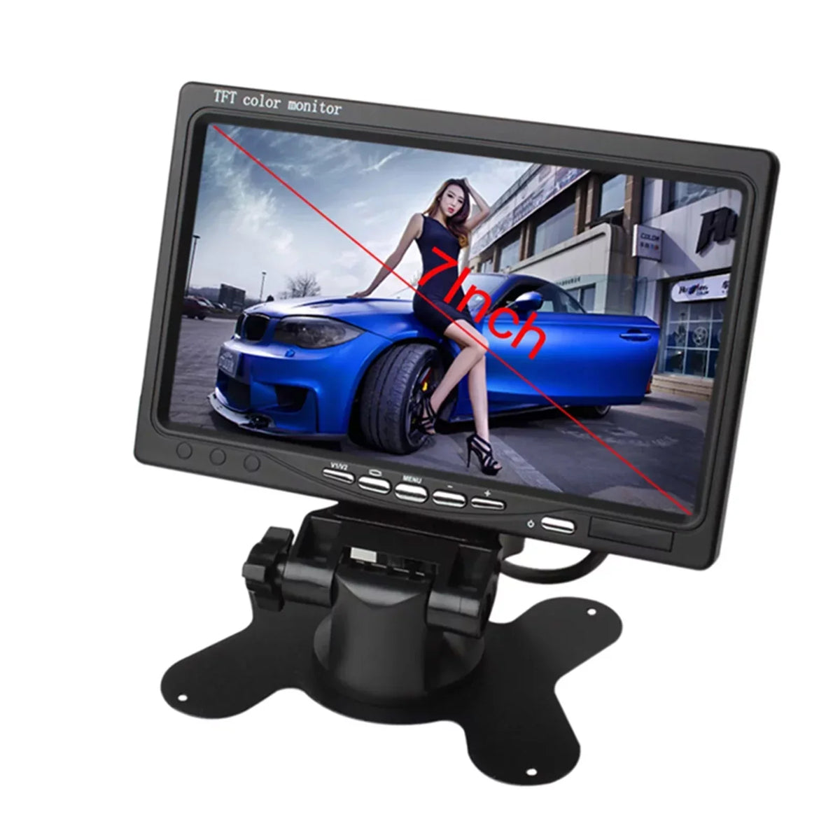 Rear Car Bus HD TFT Built-in Input RV Reverse 7 Trucks Backup View For Speaker HD Camera moobody Inch Display 1024x600 Monitor AV Trailer Screen Screen Display Monitor