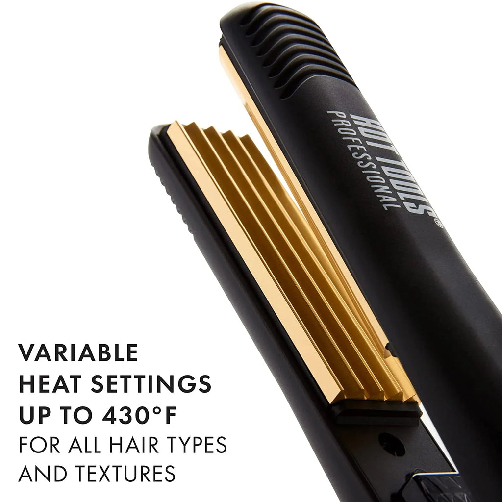 in) and Gold Iron Hot 24K Volume Crimps Textured Artist Crimping Light (1 Pro For , Tools