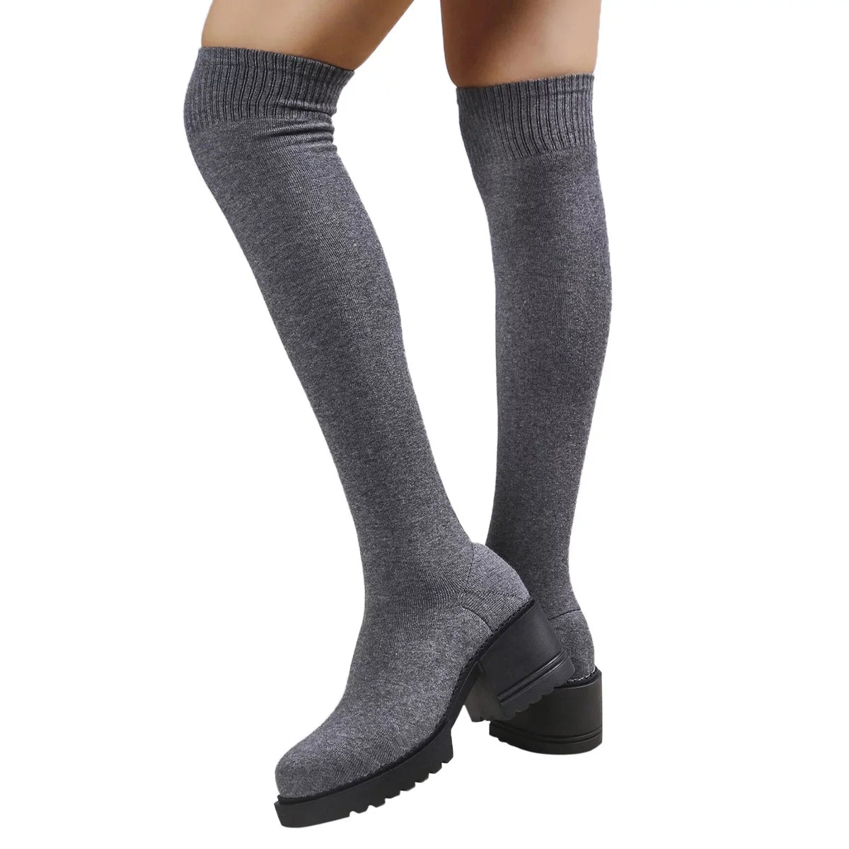 Boots Knee PMUYBHF for Length Snow Waterproof on Boots Boots Buckle 11 Ladies Winter Sock Boots Minimalist Size Work Pull Women Heeled Long Women Boots