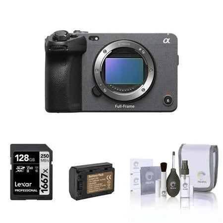 Cleaning Camera Extra Card, Cinema Kit SD Bundle FX3 Line with Battery, 128GB Full-Frame