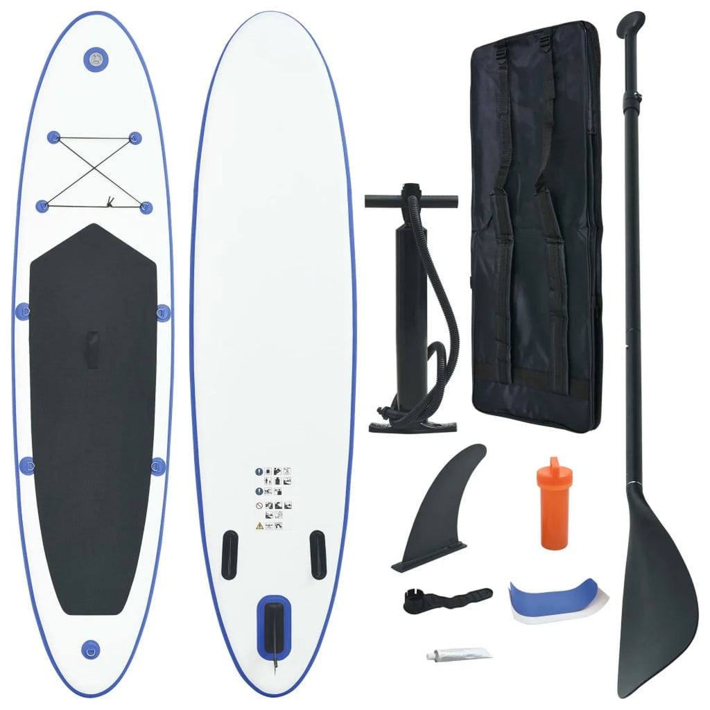 Paddle ametoys White Board Inflatable and Blue Surfboard Set