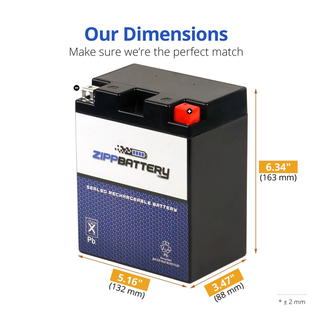 1986 Suzuki Battery 210 Battery Zipp 1100cc for 12 Volts,12 Ytx14ahl-bs Gsx-r1100 Cca) Motorcycle Ah, (14ahl-bs