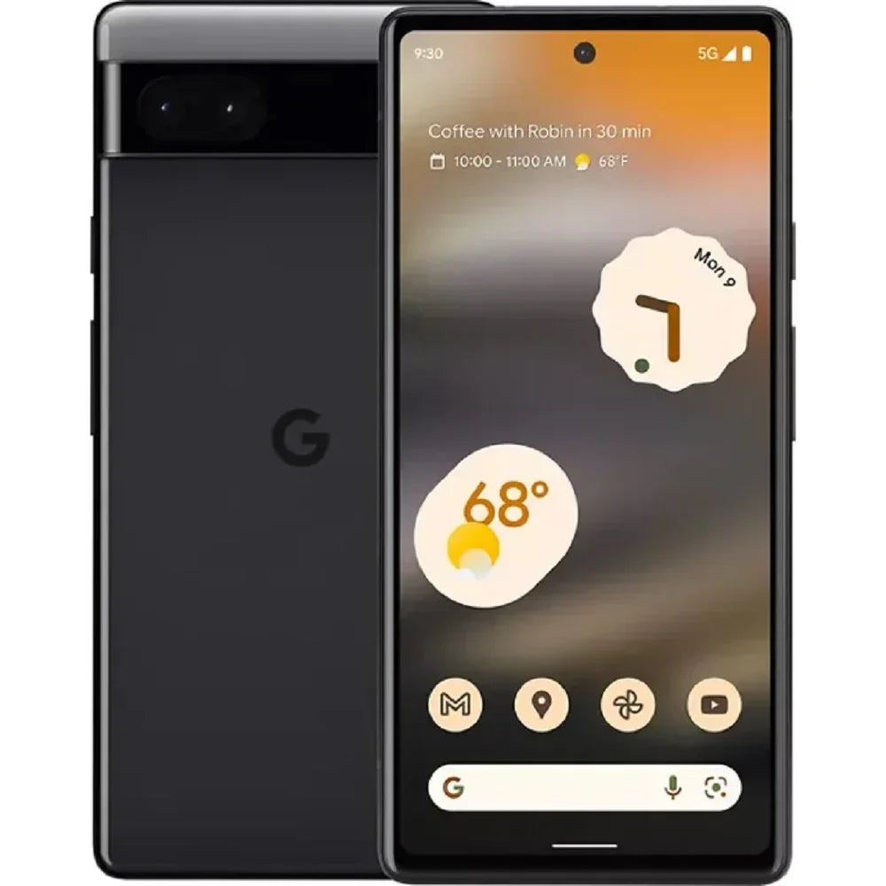 Google (MP) 128GB 5G in Pixel Smartphone Black 12 GA02998USPP Megapixels Refurbished 6.1 6A,