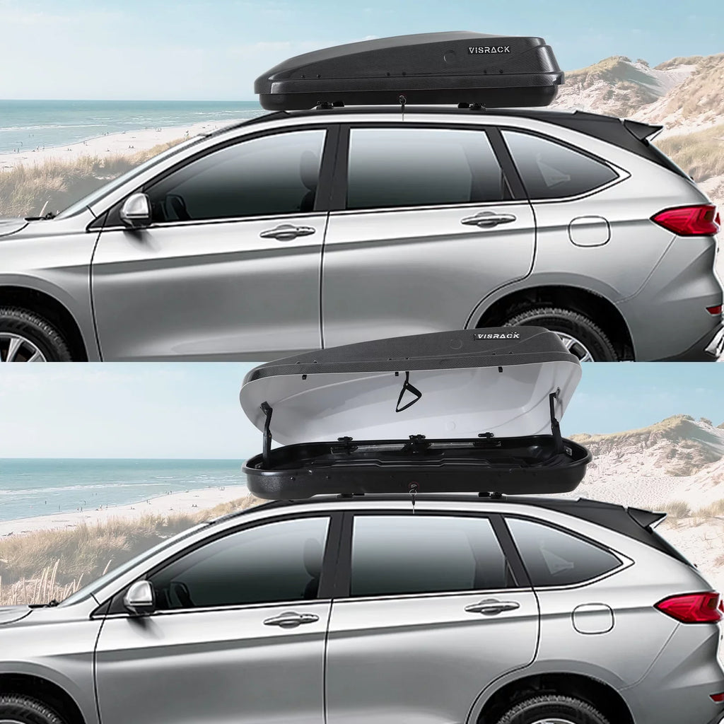 Rooftop Hard x 13 Box Cargo for Box Rooftop W SUV Carbon Carrier Cargo Grain Waterproof Fibre x L Large with Rooftop Cargo H, 56.3" Shell Locks, Double 13.8" ft³ 30.3"