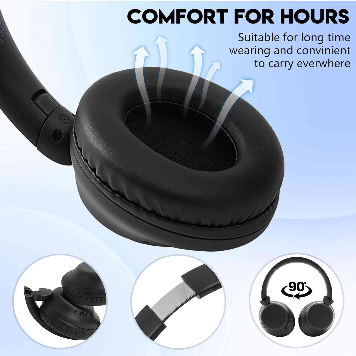 UrbanX Comfort Call Mic High HTC with Over Phone Superior 630 Bluetooth UX35 Headphones Wireless for Deep Resolution Desire Earphones Ear The Audio, Stereo Bass, Support with