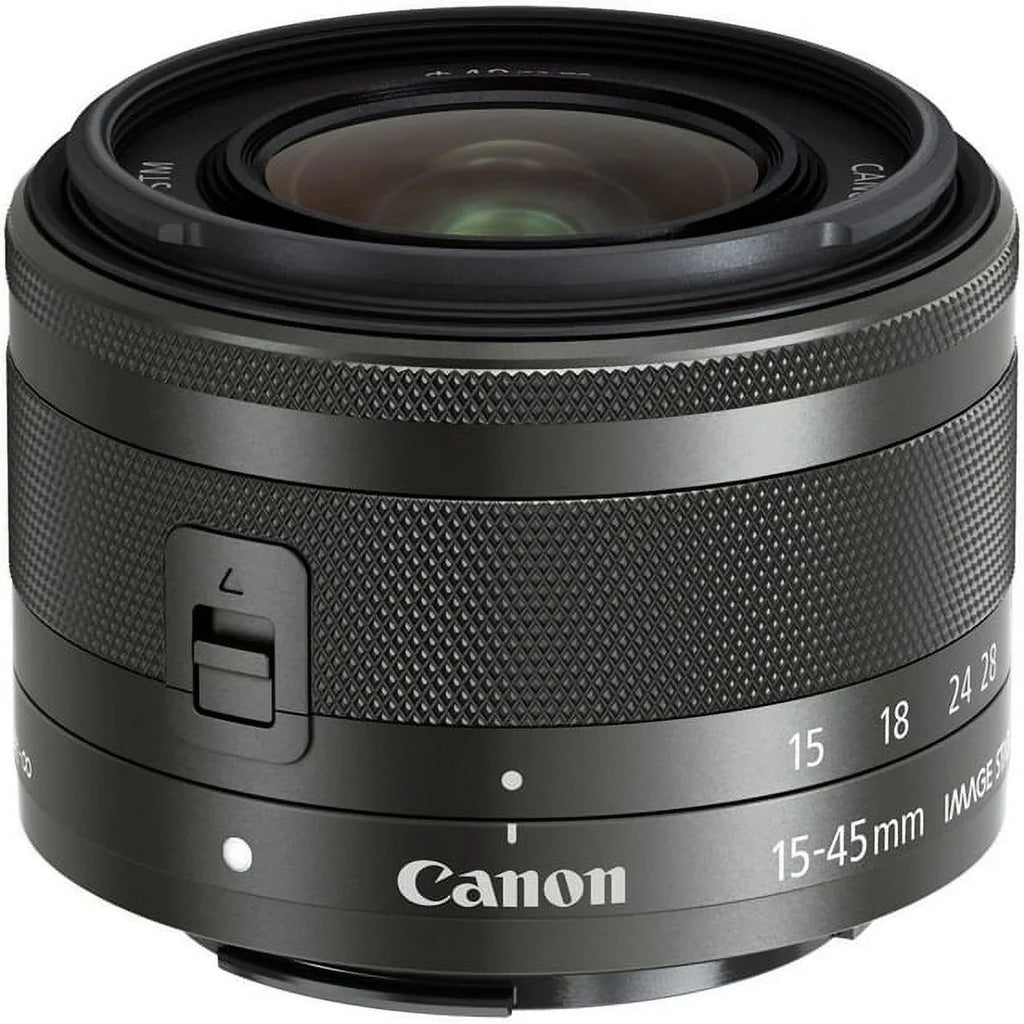 Advanced STM (Graphite) Bundle IS EF-M Lens DealExpo 15-45mm Canon f/3.5-6.3 -