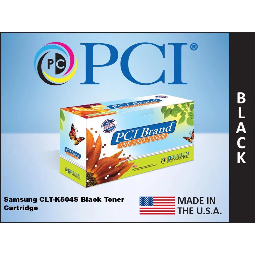 Black Cartridge Samsung Toner Replacement PCI CLT-K504S Brand