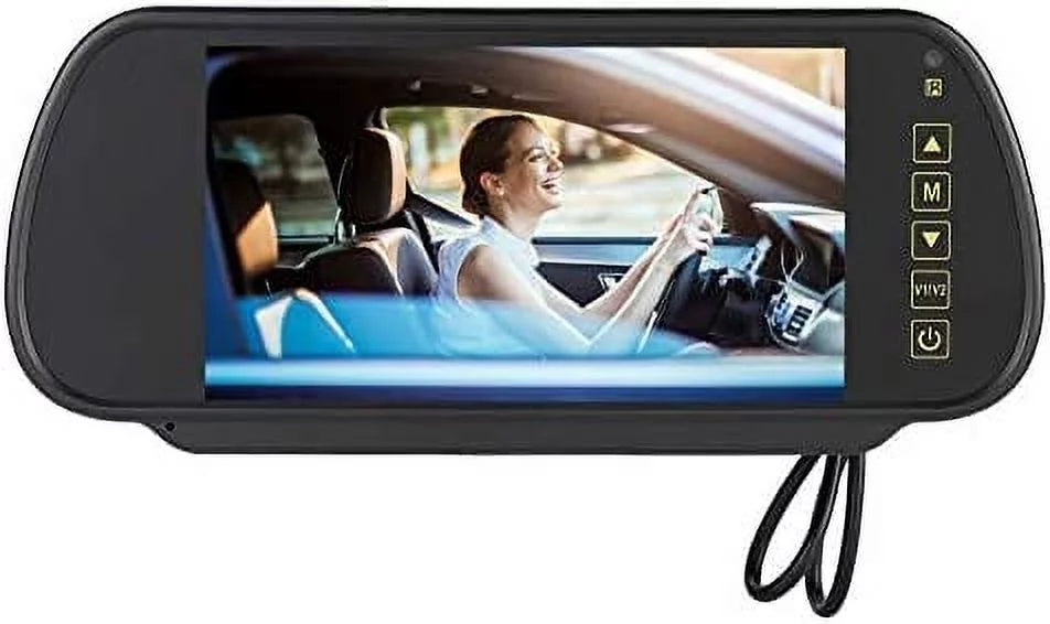 Mirror, Display Screen for DVD Car Camera 7 Car View Rear External Parking Digital Vehicle Monitor LCD Inch Bracket, with Bileeko Car Backup Rearview
