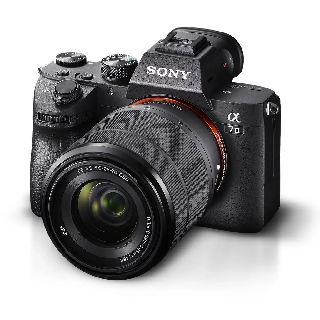 Camera a7 Mirrorless Advanced Lens 28-70mm W/ Bundle III Alpha - Sony ILCE7M3K/B