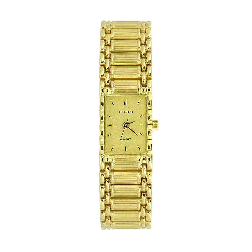 champagne tone EM898N dial ELGIN case gold Ladies rectangle