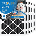 by MERV Premium Carbon FPR Filters Odor 6 USA & Filter AC Pack MPR AIRX 700 Filter Air Made WICKED 16x24x2 8 Eliminator Comparable HVAC CLEAN AIR. 5 Furnace 16x24x2 to FILTERS