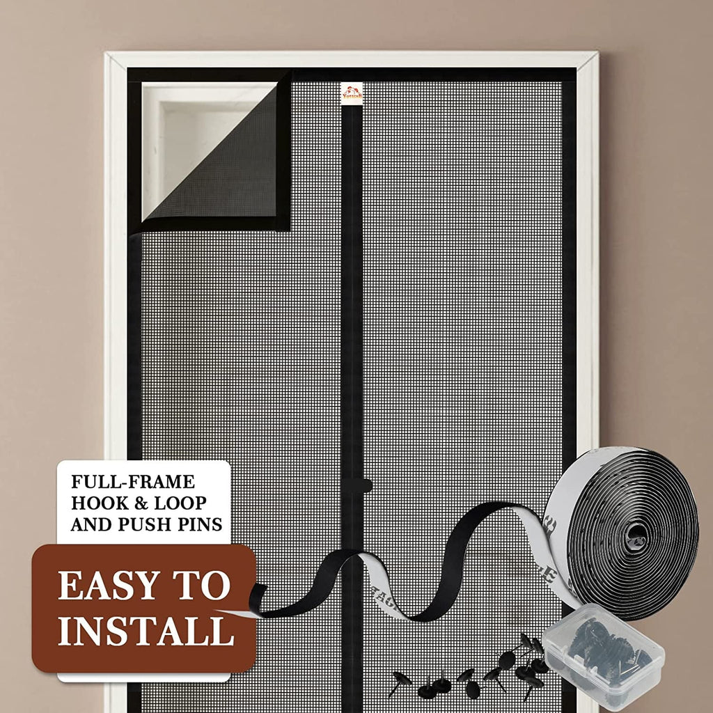 x Fresh Heavy 36" 97" Black Doors Duty Magnets Air Door with 96, Door 38" Door x Size 96" Fits Screen Screen Enjoy x Screen Size Size Fits Yotache 36