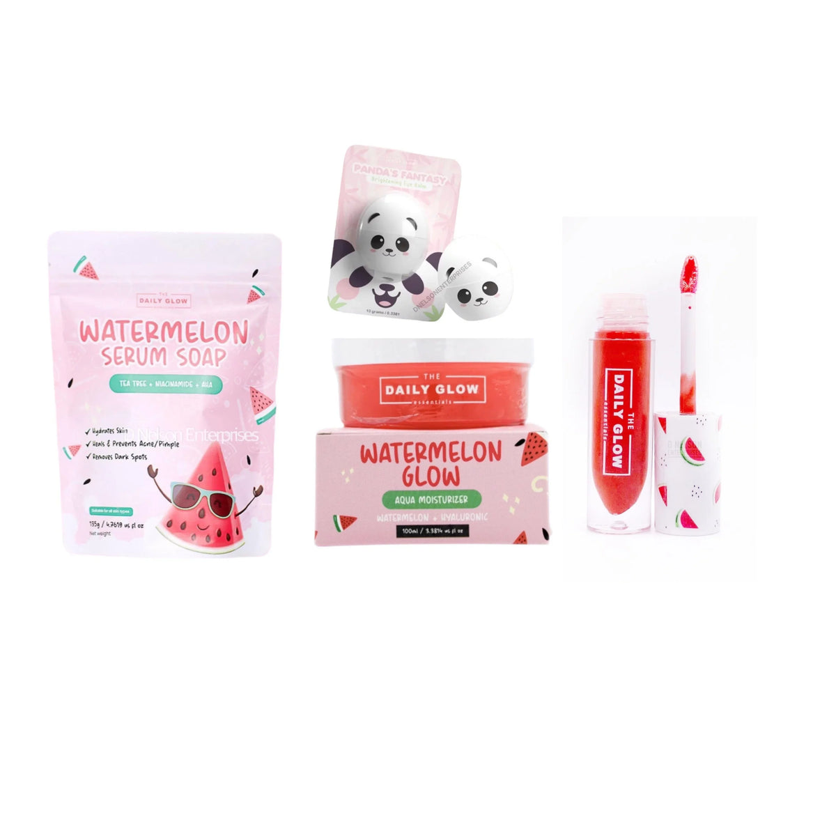 Glow The Panda Daily Trio Balm Eye & Essentials Watermelon