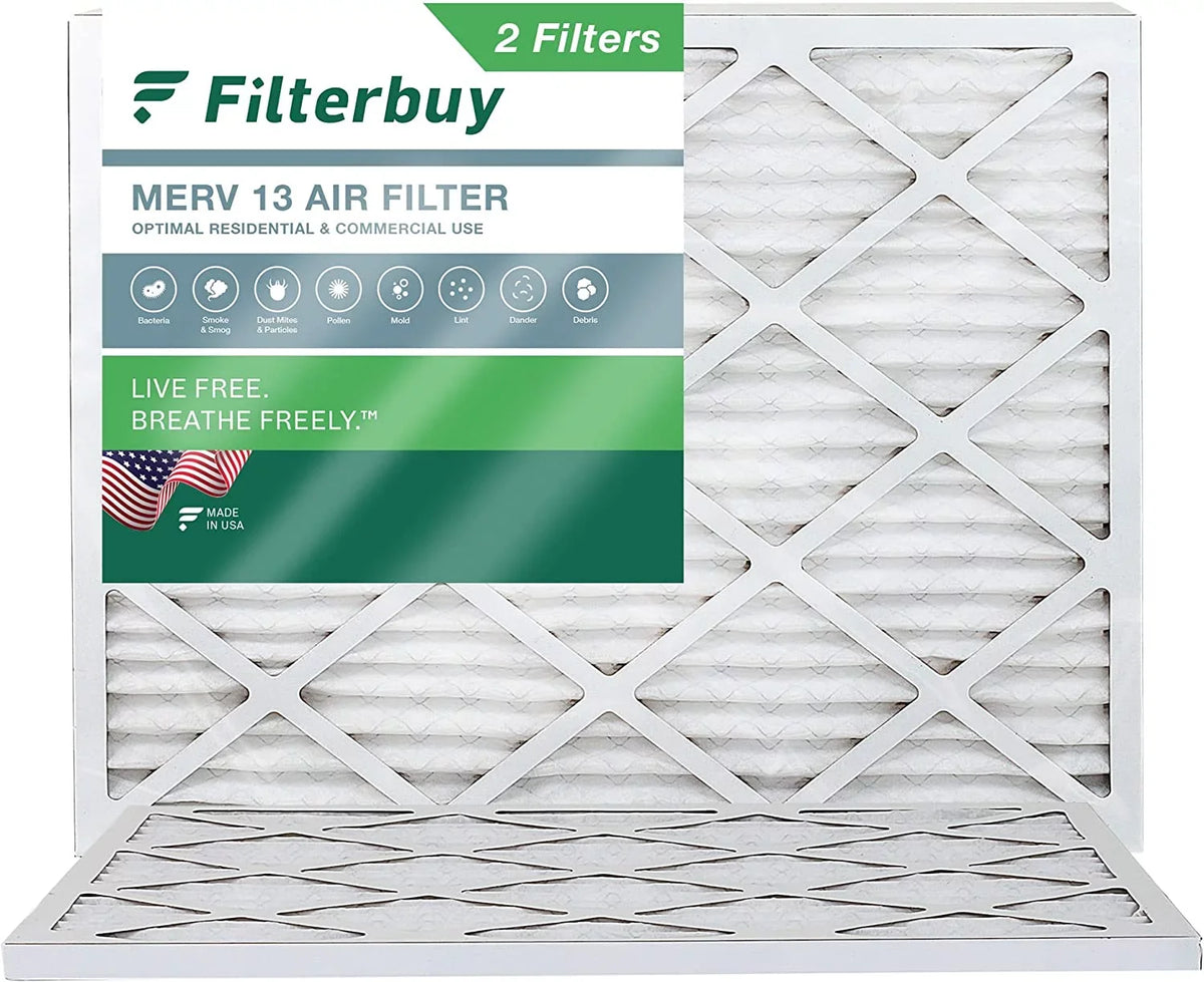 14x20x1 Furnace Filters (2-Pack) MERV AC 13 Filterbuy HVAC Air Pleated