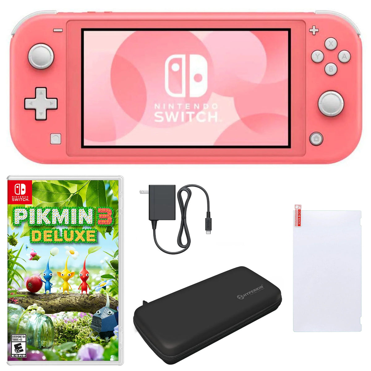 with Deluxe and Nintendo Lite Switch Accessories Pikmin in Coral 3