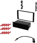 Din Single Dash Car Installation for for Nissan Stereo Radio 2013-2016 - Antenna GSKIT422 in Radio Kit, Kit Adapter Quest Double Mounting w/Base Receiver