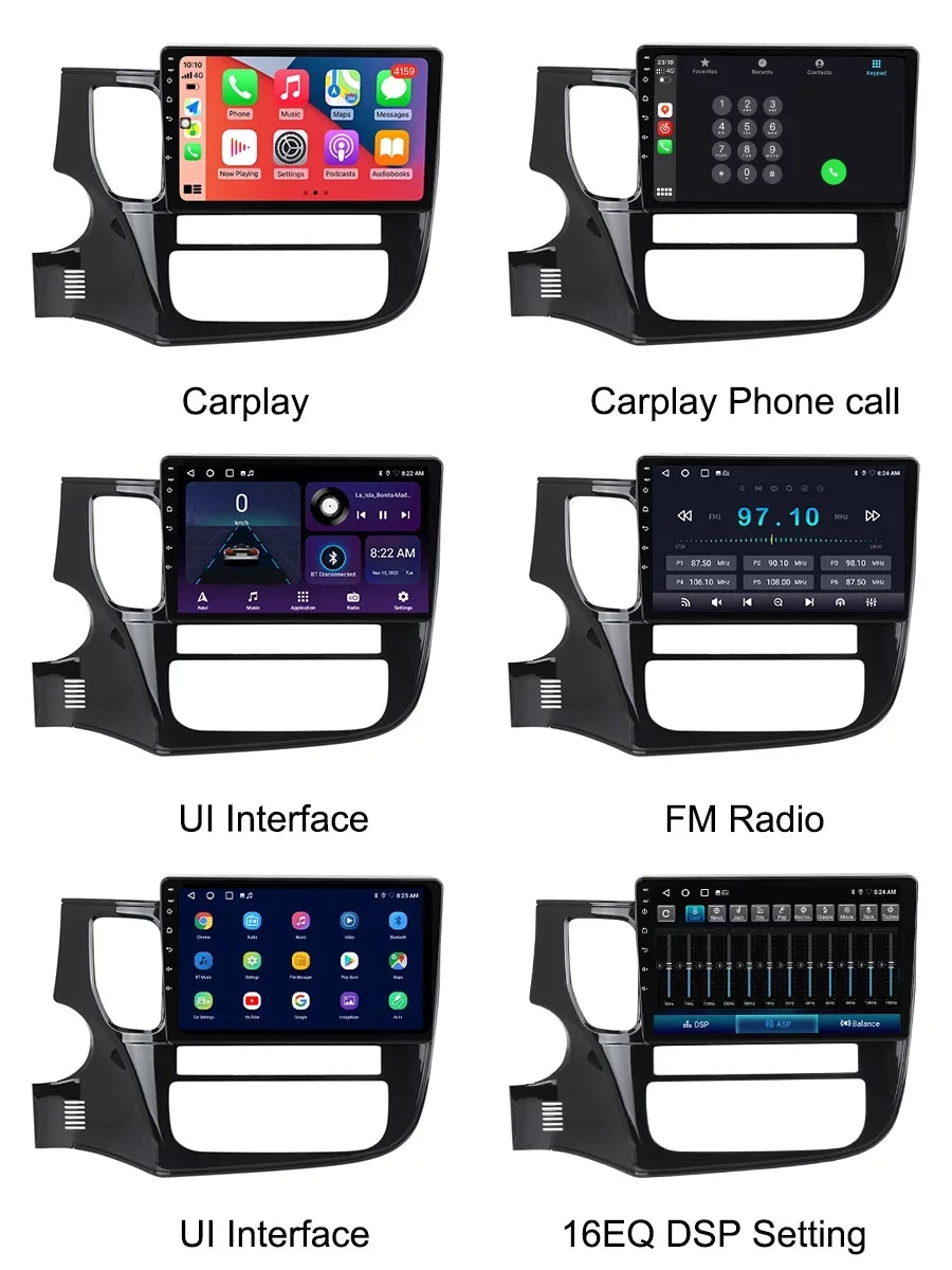Radio For Carplay Car GG0W Player Android GPS 3 2012 Android Navigation Auto GF0W Mitsubishi 2018 - Multimedia Outlander