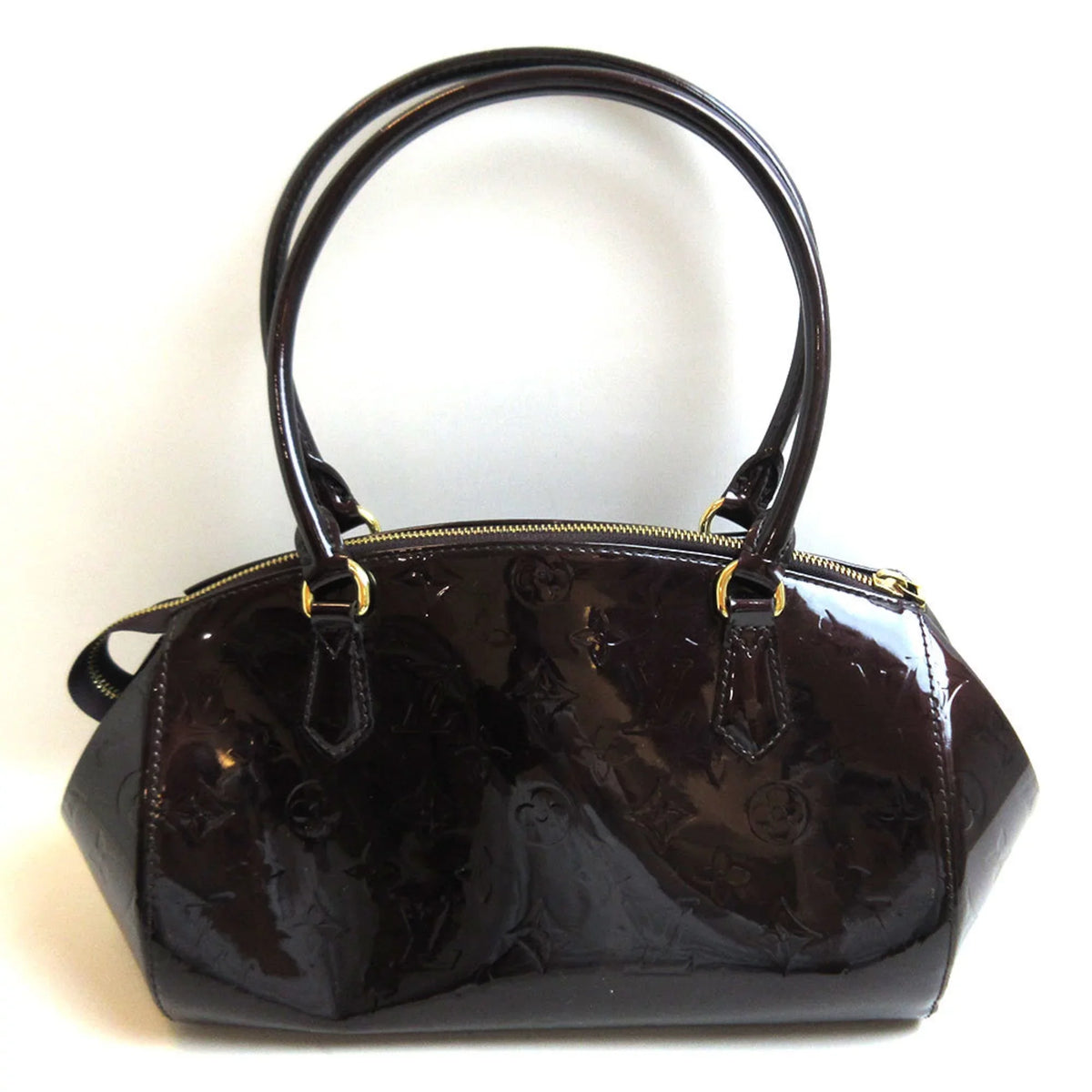 Dark Verni Semi-Shoulder M91493 (Good) Sherwood Pre-Owned Handbag Women's Monogram Amaranto Louis PM LOUISVUITTON Purple Vuitton