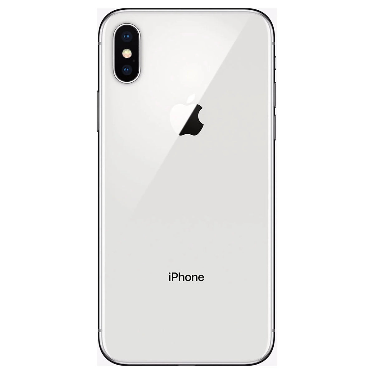 '- Apple T-Mobile 256GB, Silver iPhone (Refurbished) X Restored Unlocked