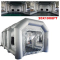 CNCEST Mobile FT Paint Booth Tent Car 20x10x8 Spray Filter Inflatable Booths System Paint 2 Portable USA
