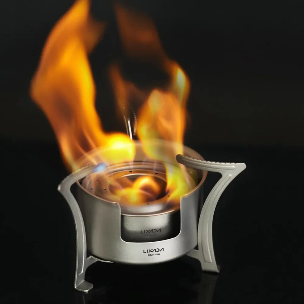 LIXADA Cooking Camping Pocket Stove Ultralight Efficient User Backpacking Fuel Hiking and Fishing Picnic Friendly for Stove