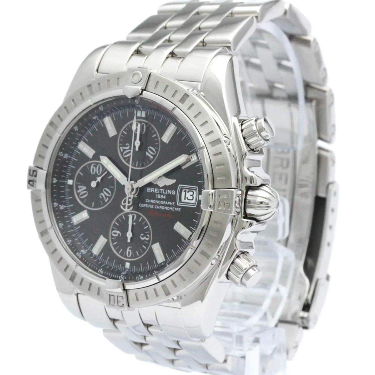 Automatic Watch BREITLING BF563347 Steel Polished Pre-Owned Evolution A13356 (Good) Chronomat
