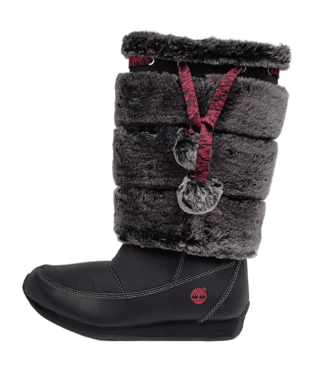 Junior Boot Big Medium Timberland 4.5 US 59994 Tall Winterberry Black Fur Kid size
