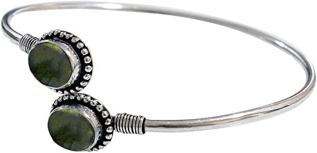 Jewellery Gemstone Designer Bohemian labradorite Bracelet, Cuff Plated Modern For Fashion Party Tribal Boho Women, Bracelet Natural Handmade Silver Design