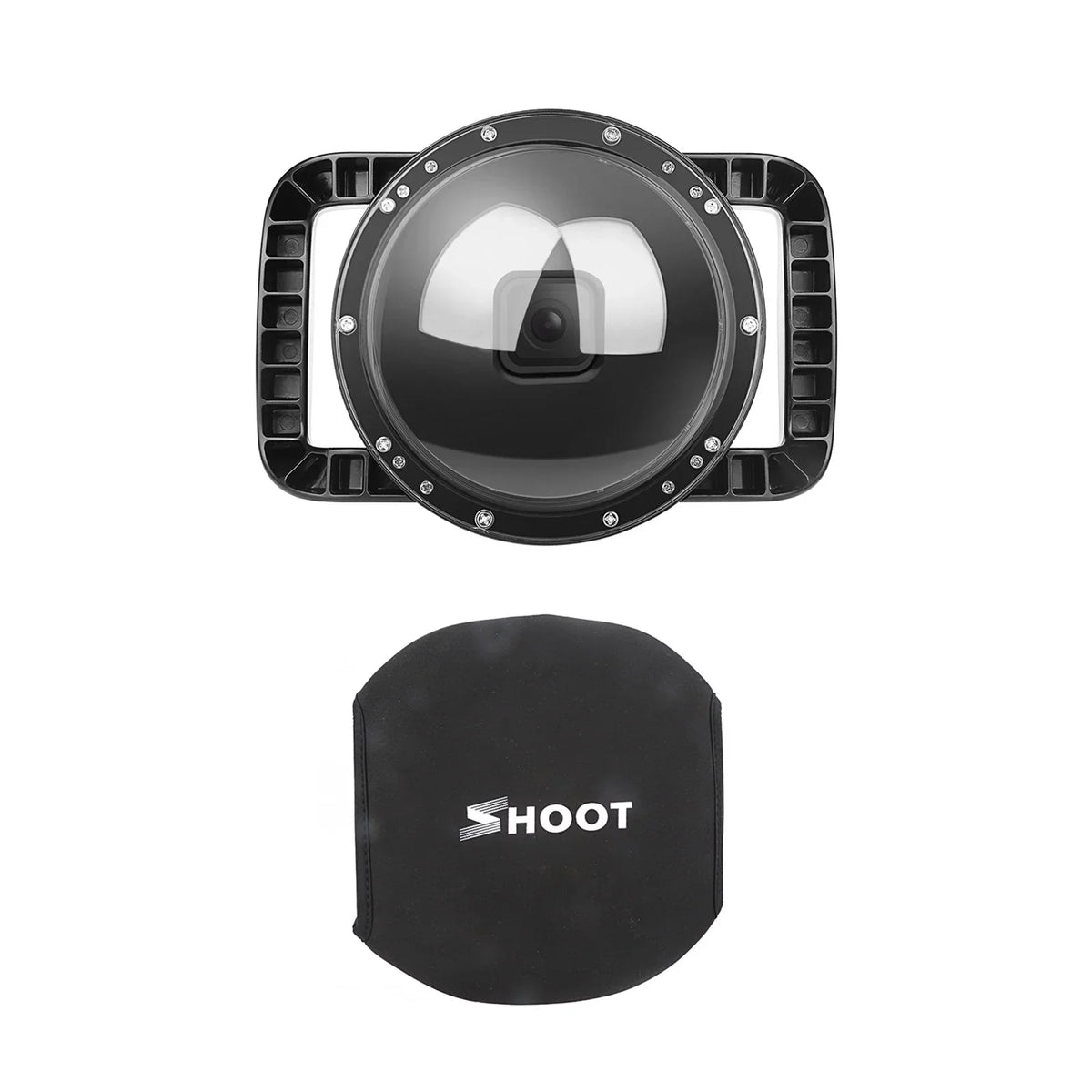 Waterproof, 45m 180° Angle and Case Black Dual Port Waterproof XTGP559, Dome Wide 10SHOOT for Handle, 9
