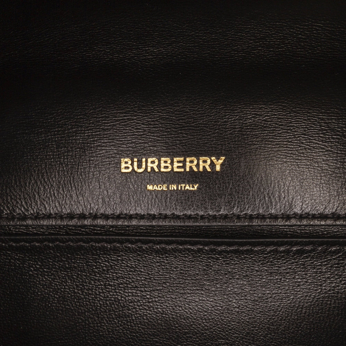 Bag Crossbody Sequin Burberry (Good) Calf Bag Leather Pre-Owned Black Unisex Authenticated Small Lola