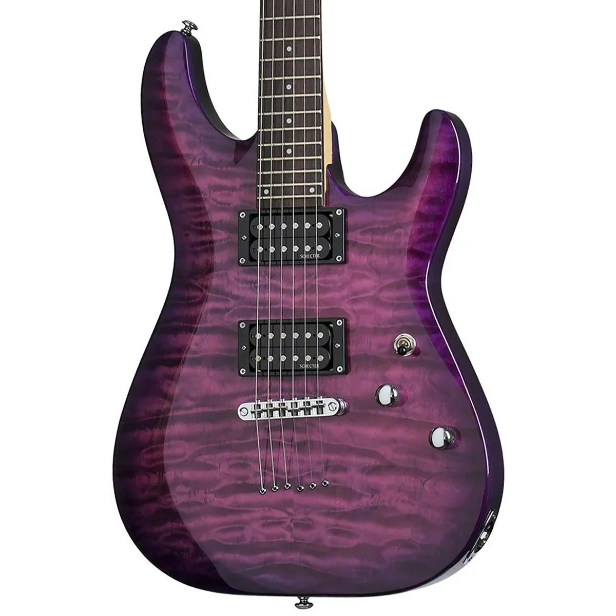 (Electric C-6 Schecter Guitar Electric Plus Magenta)