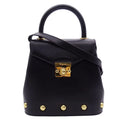 2way Bag Black Salvatore Pre-Owned Handbag Ferragamo Ladies (Good) Shoulder