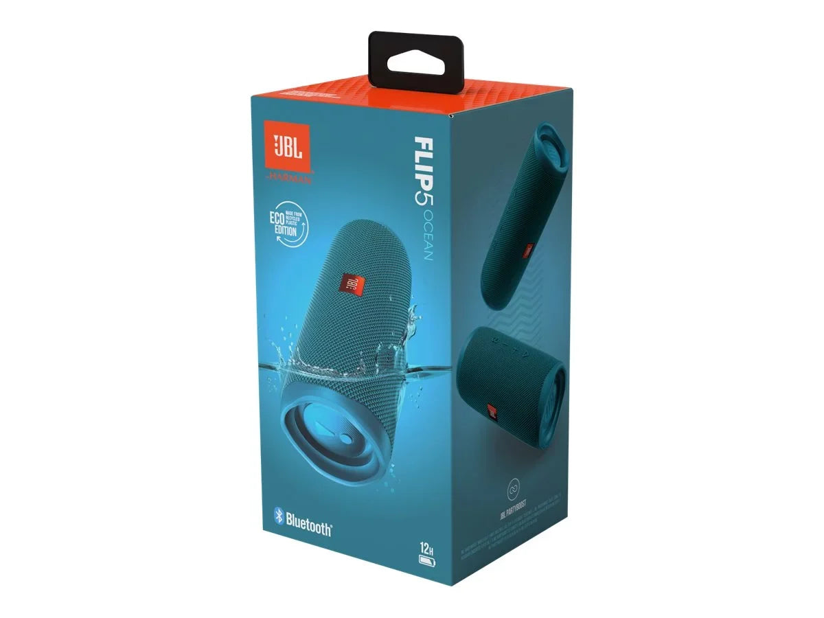 '- Flip Ocean Portable Waterproof Bluetooth Wireless 5 Blue JBL Speaker