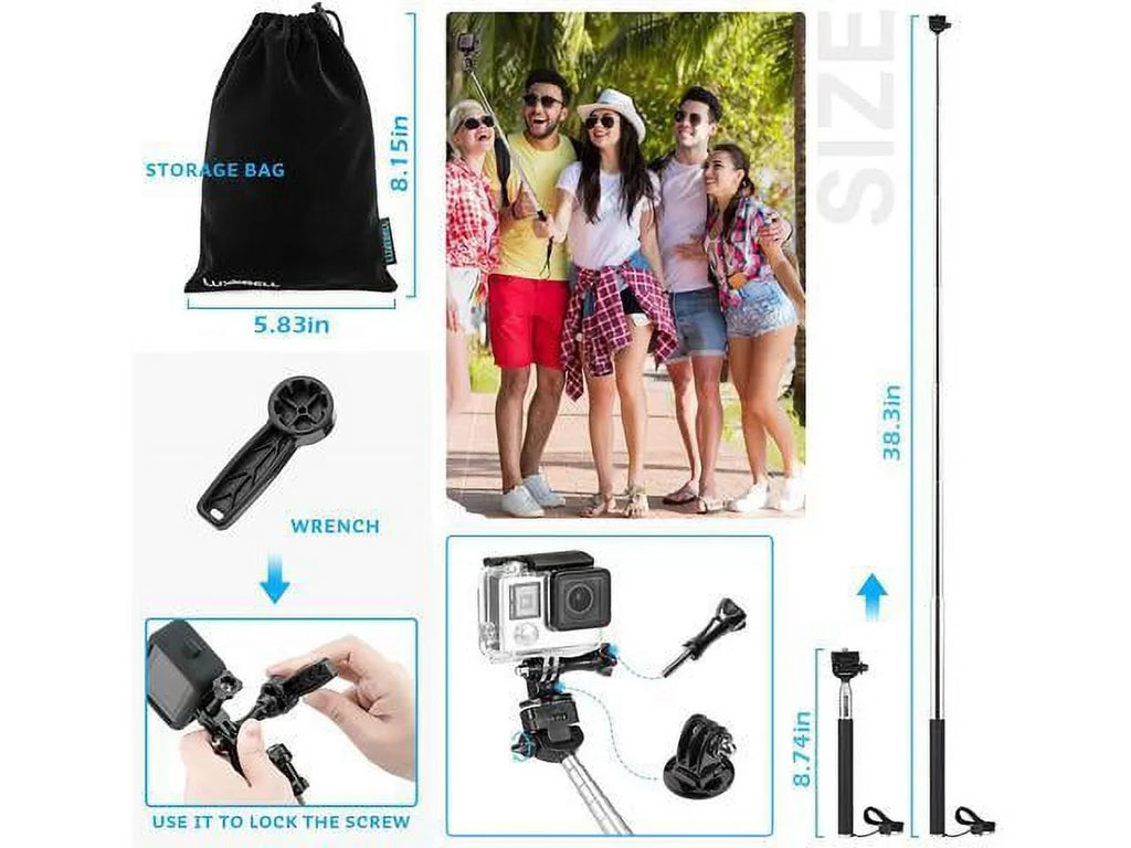 EK5000 Kit Fusion EK7000 SJ5000 GoPro AKASO 6 Accessories 5/Session 4K Max Hero 4/3+/3/2/1 SJ4000 8 5/Hero 9 for Camera 7 WiFi Action
