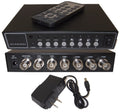 with Control (4 Remote Security CCTV Analog Camera Camera) adapter Real Channel Time Quad Processor / and Evertech Color 4 Splitter Port 2000mA