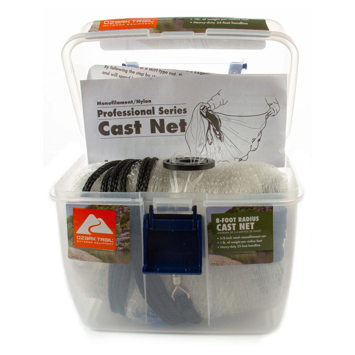 Trail Cast Pro Ozark Radius Series 3/8-inch Net 8-Foot