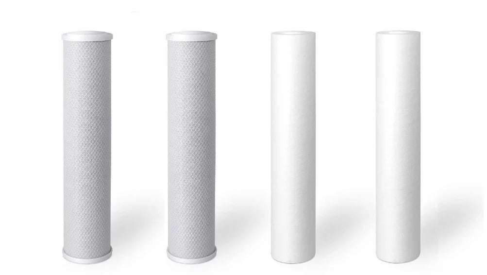 BLOCK SEDIMENT Filters: Pack Big Blue 4 x + 4.5" 20" Water CARBON