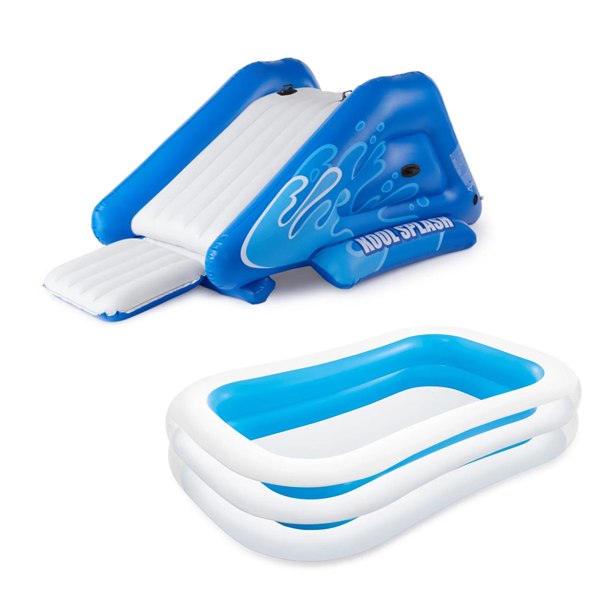 Swim Center Splash x with & Blue 8.5' White Play Intex Kool 5.75' Center,