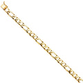 8" Bracelets | Link Gift Women Bracelet for Chain Yellow Jewelry Men’s 15.1 for 14KY Elegant - Gold Weight Gold | Figaro 14k and Men |