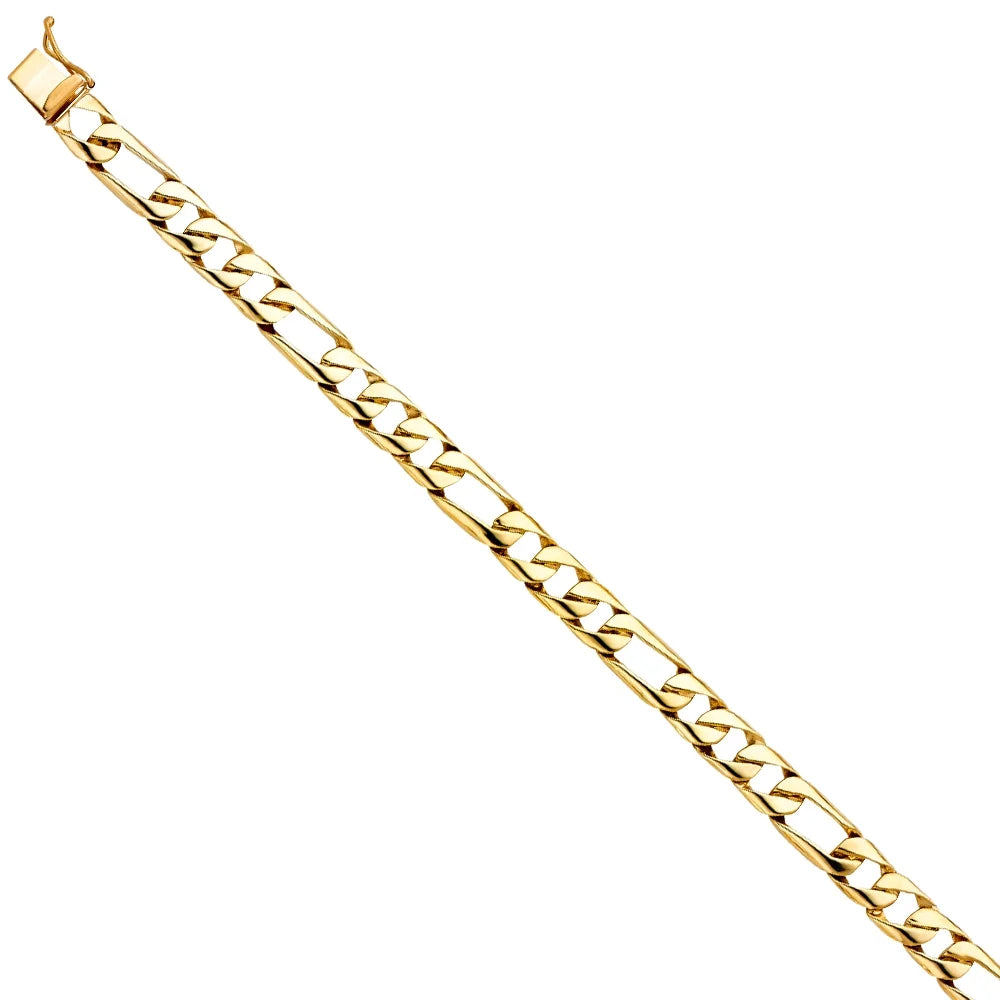 8" Bracelets | Link Gift Women Bracelet for Chain Yellow Jewelry Men’s 15.1 for 14KY Elegant - Gold Weight Gold | Figaro 14k and Men |
