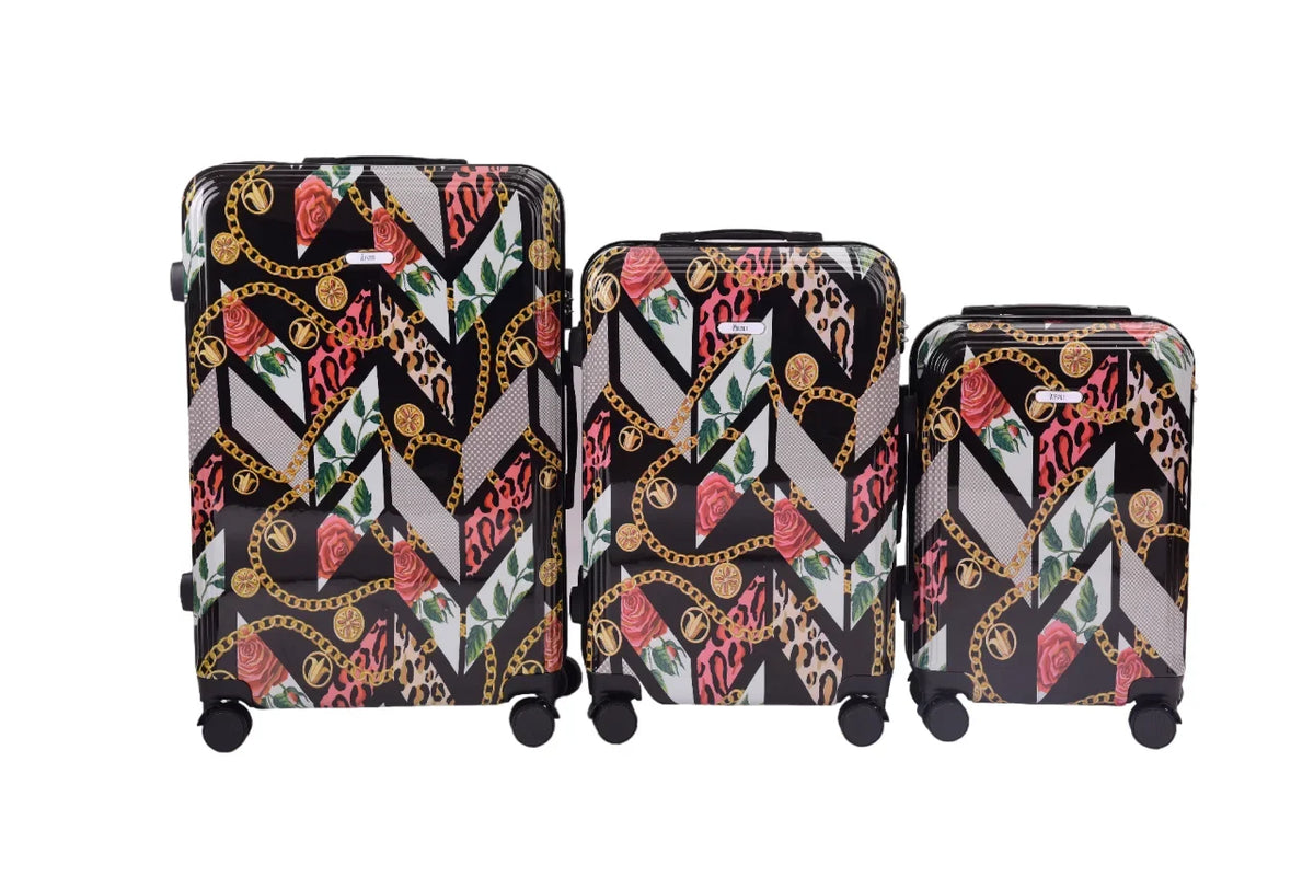 Combo Xena shell Set Dual Hard Lightweight Lock ABS Piece Spinning 360 3 24", 20" Wheels 28", Luggage