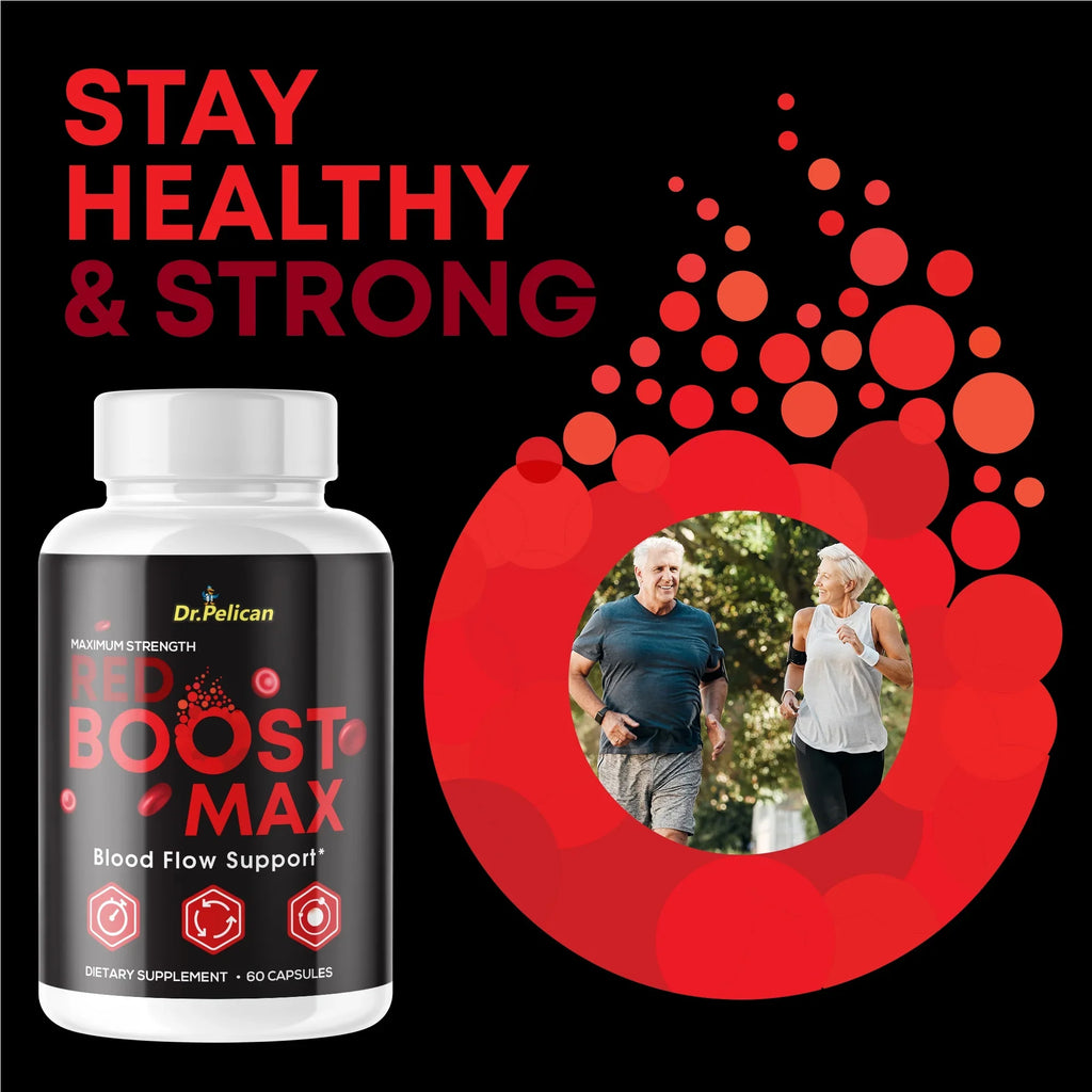 Boost Blood Red Support Dr. Pelican - 60 Max- Capsules-