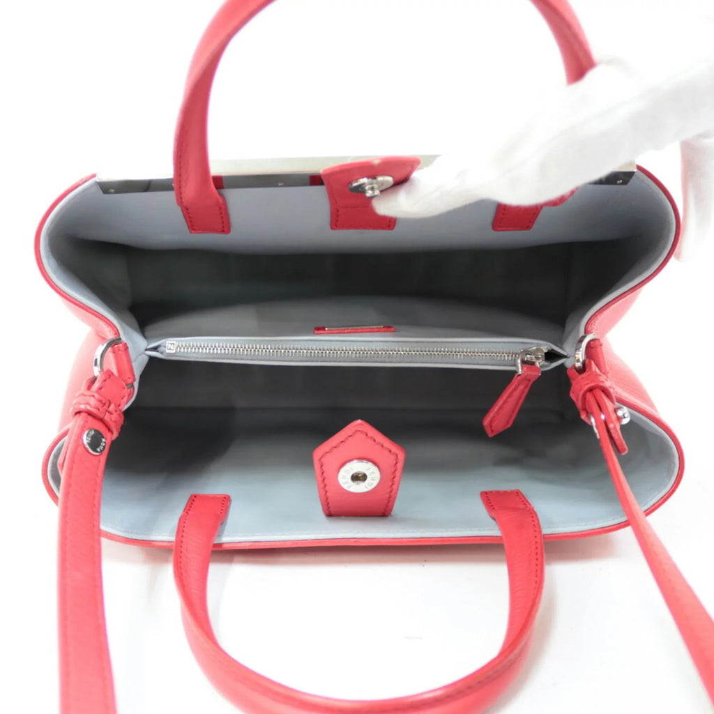 Shoulder Bag Ladies Red FENDI Handbag Toujour (Fair) Pre-Owned