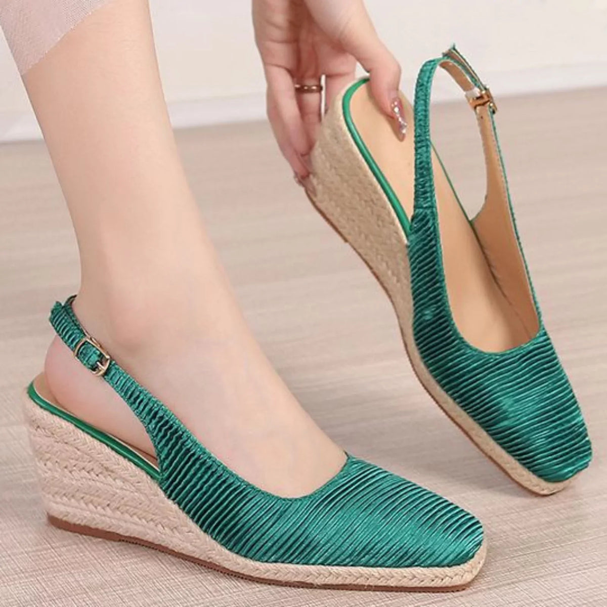 Sandal New Toe Linen Sketches Cap Sandals for Fisherman Sandals Wedge Espadrilles Flop Elegant Women High Size Women 12 Summer Espadrilles Sandals Silk Women Shoes Flip Women's Dressy Straw Heels