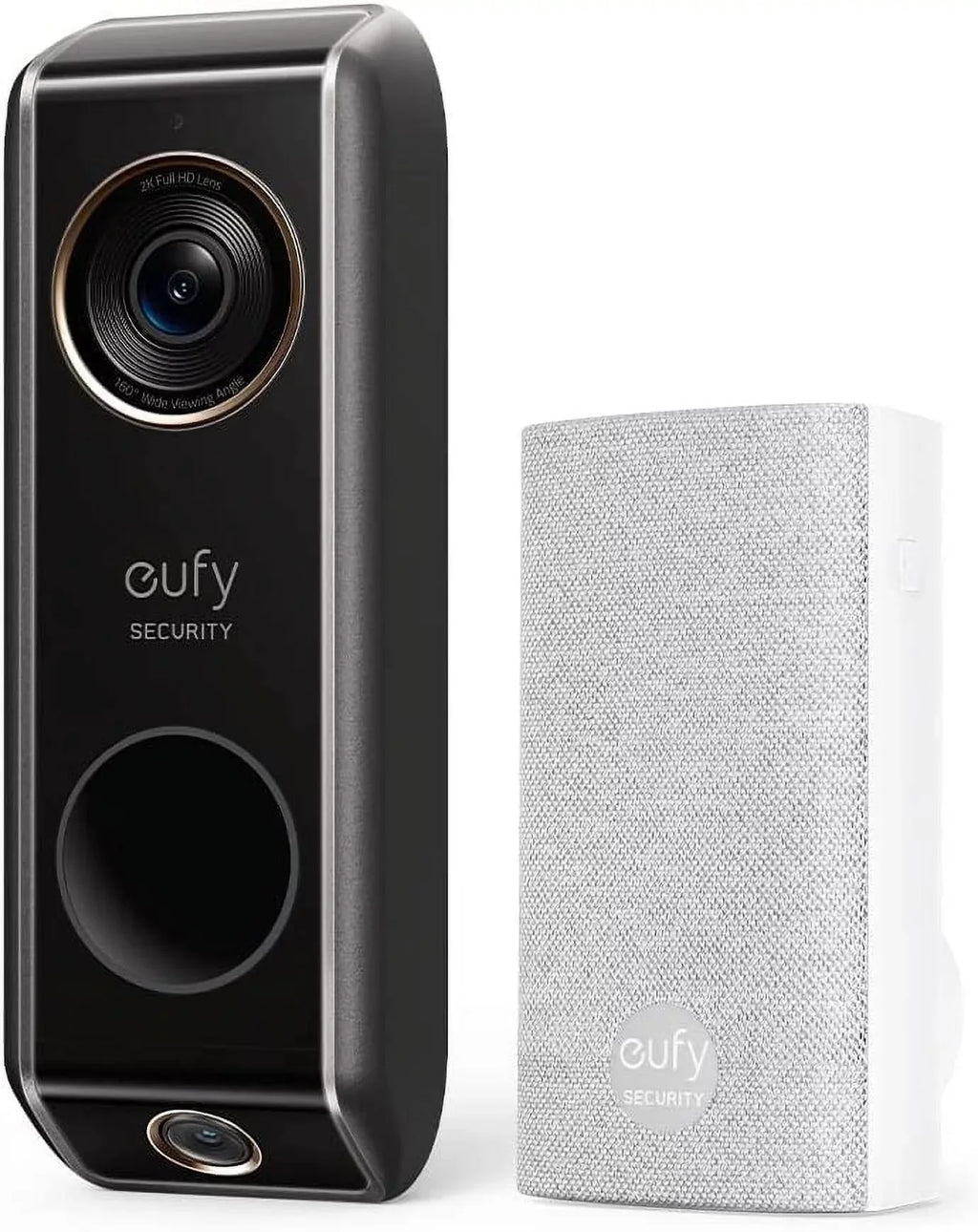 Camera Doorbell ,Delivery eufy Anker (Wired) Guard Chime,2K with Video Dual Security