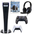 Extra Console Digital Sony GOW Universal Camo with Headset 5 Controller PlayStation and Dualsense Gray