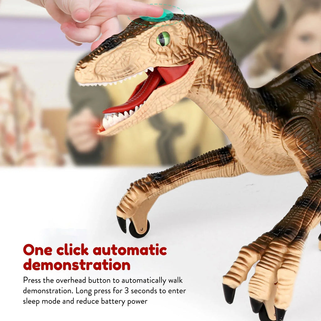 up Head, Toys Shaking Kids Dinosaur Eyes, 3-12 Sounds, Control for Years Dinosaur Light Toy Walking Gift Roaring 3D Remote Age with