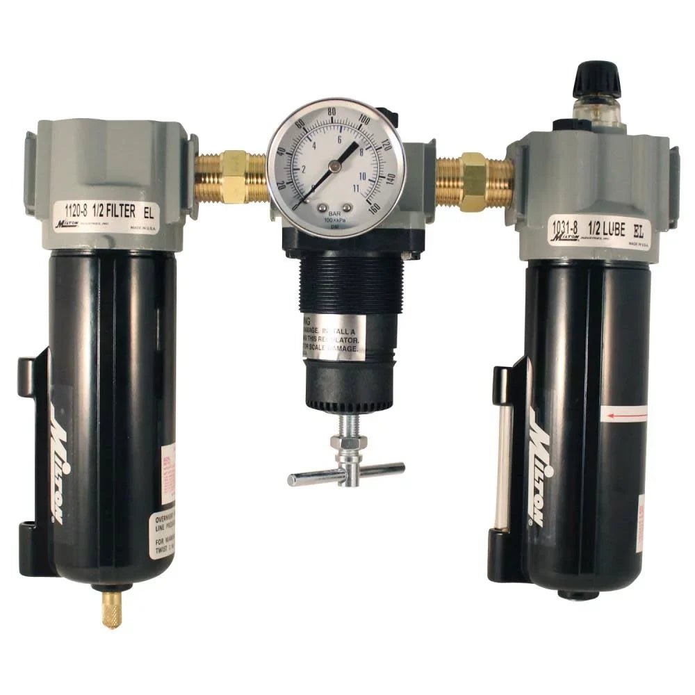Filter Regulator In. Trio Npt 1/2 Lubricator Frl Milton