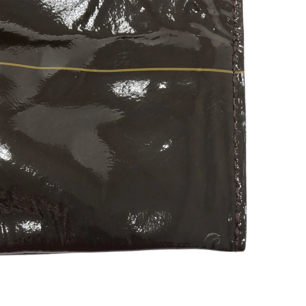 Leather Bag Authenticated Brown Louis Besace Vuitton Unisex WeekenderBag Patent Travel Bag Pre-Owned Raindrop